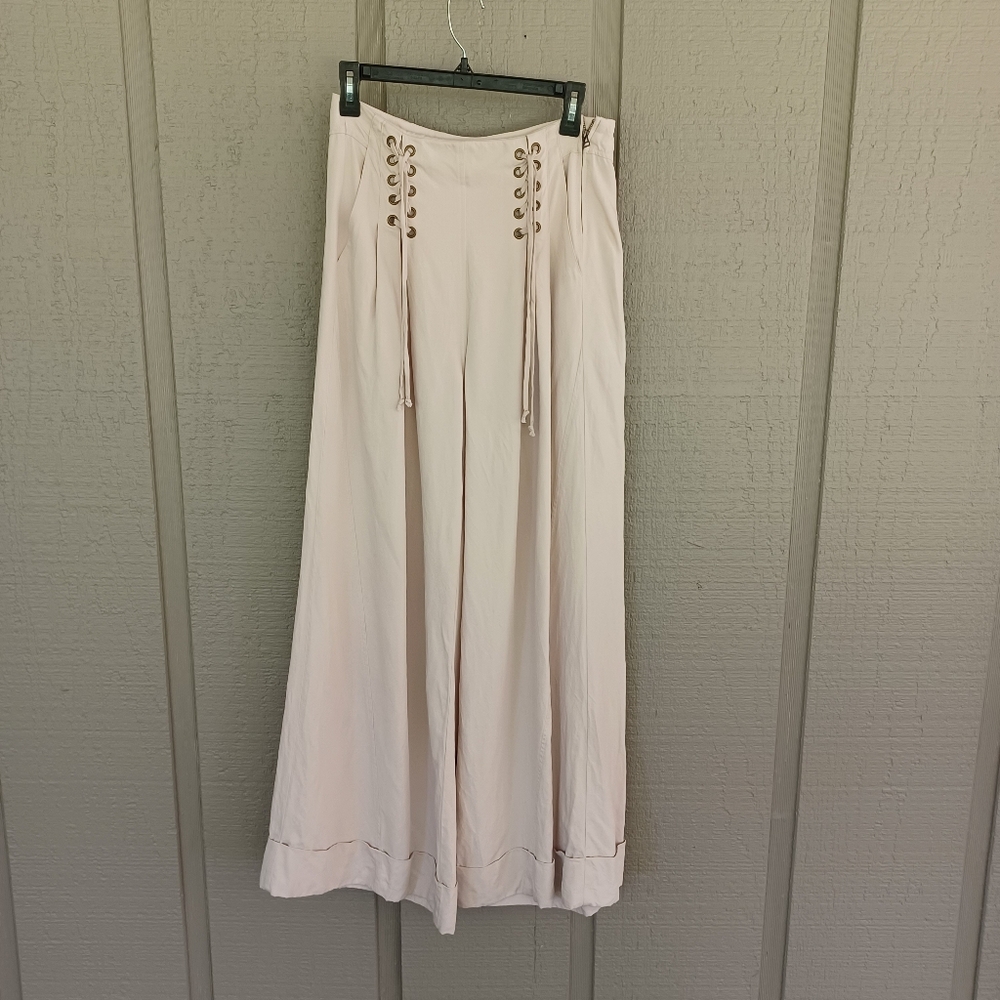 Ulla Johnson Cream Wide-Leg Pants